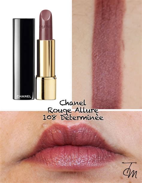 chanel rouge allure lipstick 108 determinee|chanel rouge allure lipstick review.